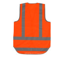 Fábrica de vestimenta reflectante de chaleco reflectante de alta visibilidad de seguridad naranja